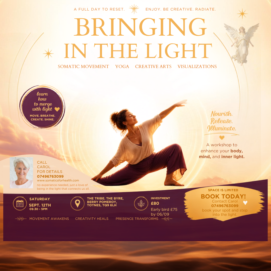 Bringing in the Light somatic yoga workshop Totnes